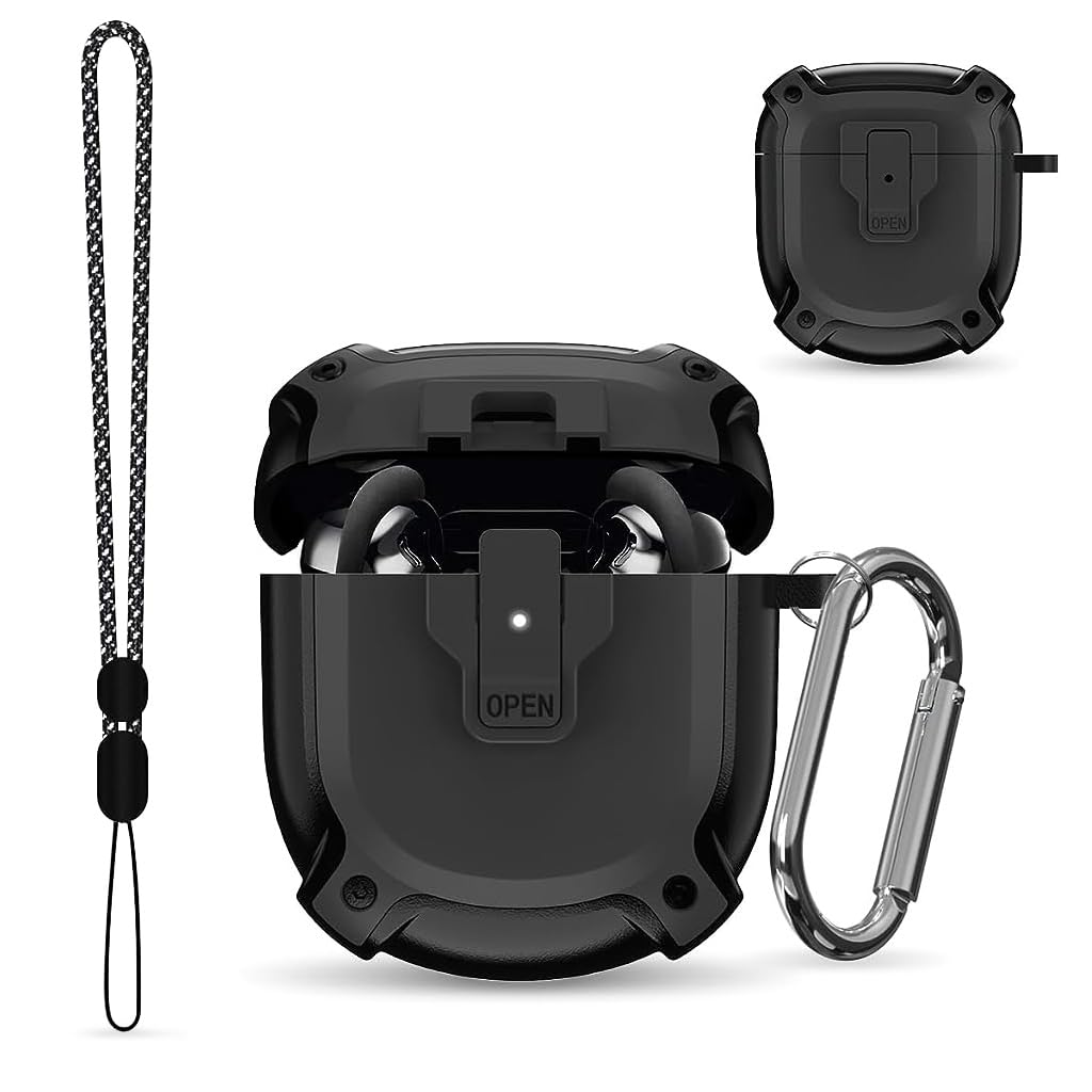 ZORBES Protective Case for QuietComfort Earbuds 2 Case (2022) with Lock, Shockproof Case for Bose QuietComfort Earbuds II TPU, Anti-Scratch Charging Box Cover with Keyring, Lanyard & Carabiner ZORBES Protective Case for QuietComfort Earbuds 2 Case (2022) with Lock, Shockproof Case for Bose QuietComfort Earbuds II TPU, Anti-Scratch Charging Box Cover with Keyring, Lanyard & Carabiner